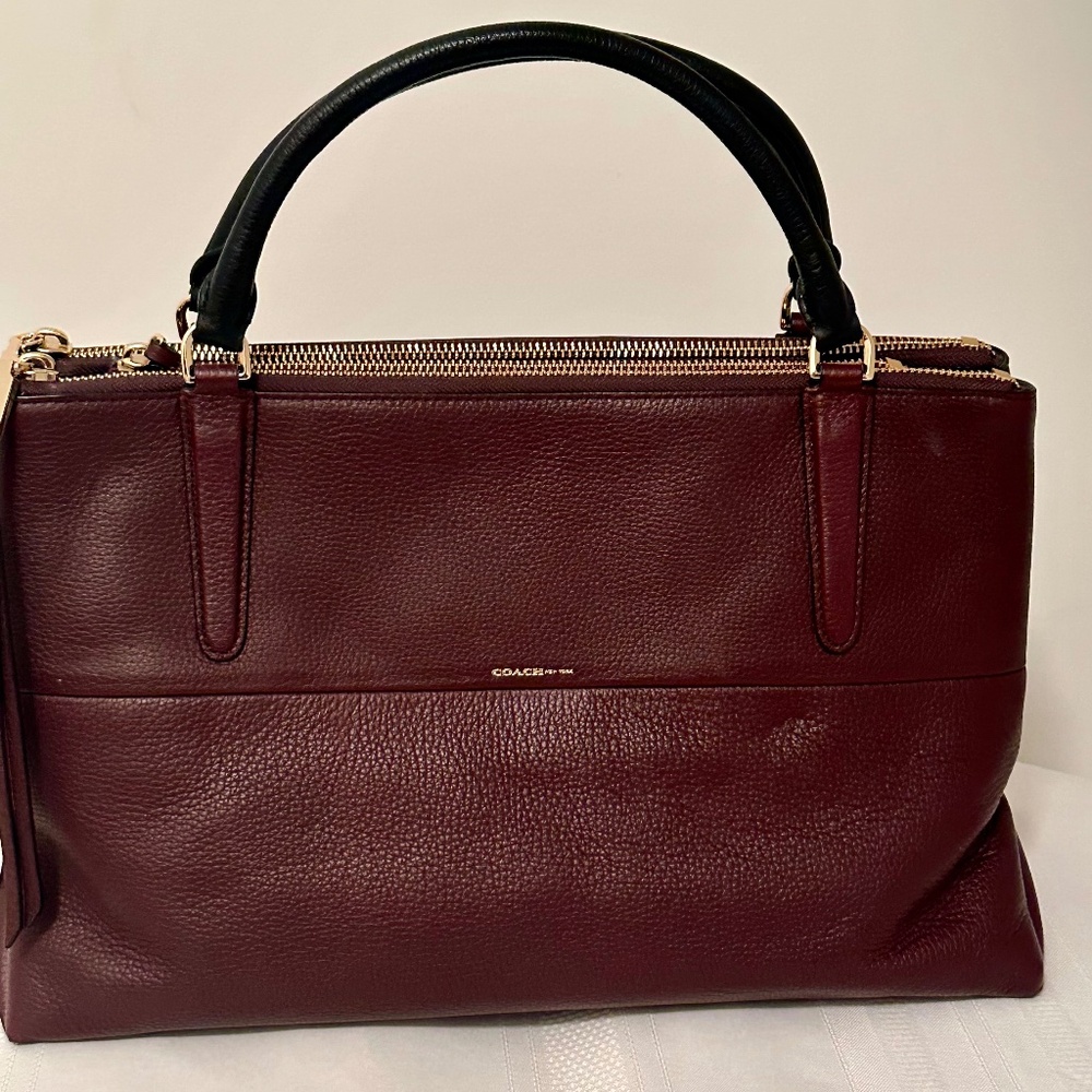 Coach Brough Bag Oxblood | NWT